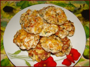 Куриные котлетки с грибами