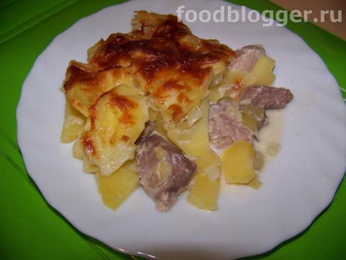 Картошка с мясом в духовке